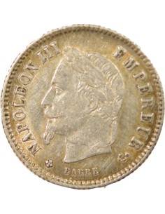 Napoléon III Grand Module 20 centimes Argent 1867 BB Strasbourg 2