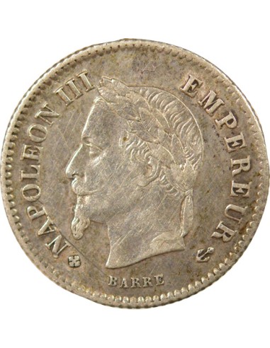 Napoléon III Grand Module 20 centimes Argent 1867 BB Strasbourg