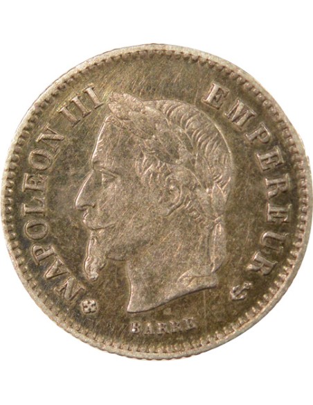 Napoléon III Grand Module 20 centimes Argent 1867 BB Strasbourg