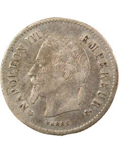 Napoléon III Grand Module 20 centimes Argent 1867 BB Strasbourg 2
