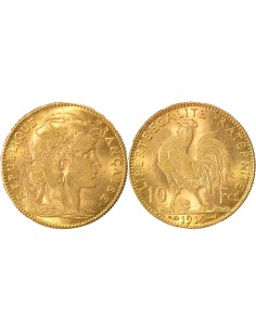 Coq 10 francs Or 1914 A - Paris