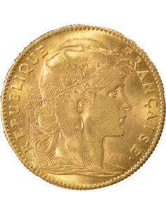 Coq 10 francs Or 1914 A - Paris 2