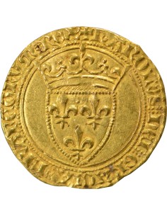 Charles VI 1e Emission 1 ecu d'or Or 1385 / 1389 2