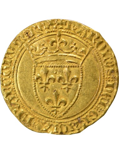 Charles VI 1e Emission 1 ecu d'or Or 1385 / 1389