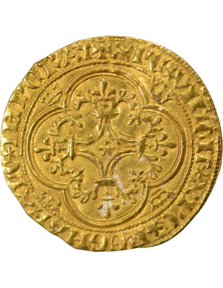 Charles VI 1e Emission 1 ecu d'or Or 1385 / 1389