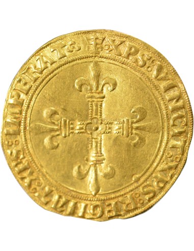 Louis XII Au Soleil 1 ecu d'or Or 1498-1507 D Lyon