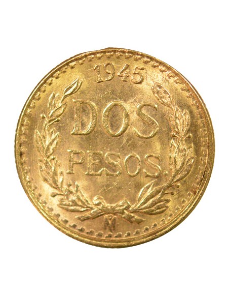 Mexique 2 pesos Or 1945 (1951-1972) Mo Mexico City