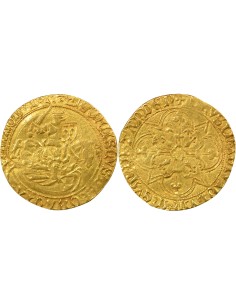 Duché de Bretagne François II de Bretagne 1 cavalier d'or Or 1442-1488 T Nantes