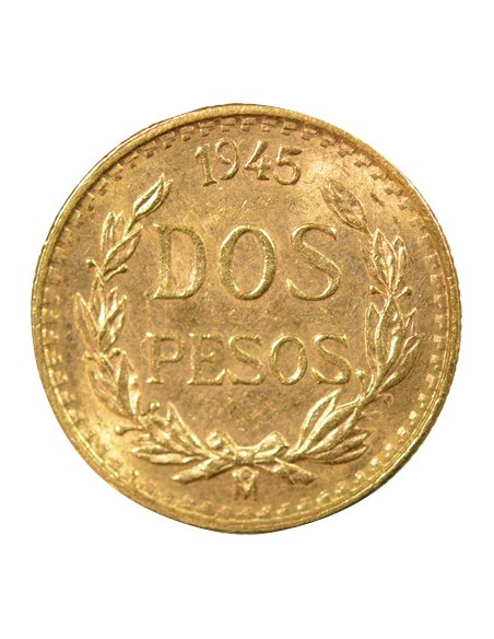 Mexique 2 pesos Or 1945 (1951-1972) Mo Mexico City