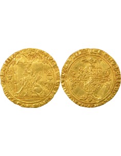 Belgique Philippe III le Bon 1 lion d'or Or 1454-1460 (l) Bruges Lion