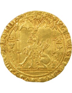Belgique Philippe III le Bon 1 lion d'or Or 1454-1460 (l) Bruges Lion 2