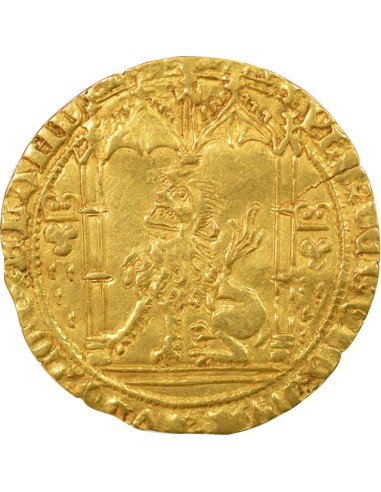 Belgique Philippe III le Bon 1 lion d'or Or 1454-1460 (l) Bruges Lion