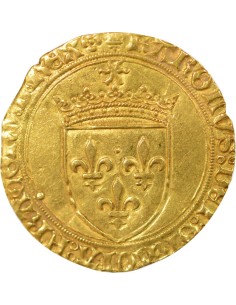Charles VIII 2e Emission 1 ecu d'or Or 1494-1498 C Saint-Lô 2