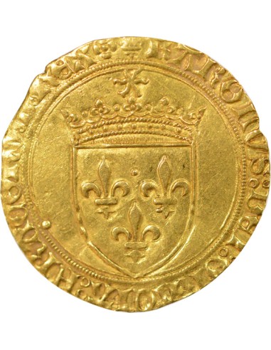 Charles VIII 2e Emission 1 ecu d'or Or 1494-1498 C Saint-Lô