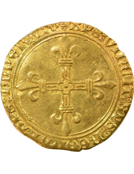 Charles VIII 2e Emission 1 ecu d'or Or 1494-1498 C Saint-Lô
