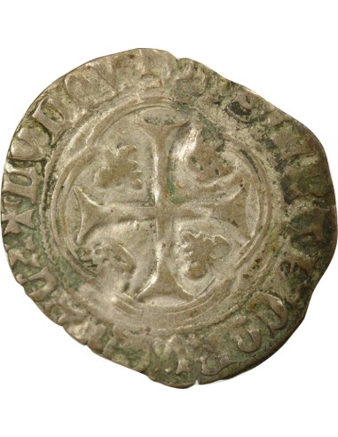 Louis XI A la Couronne 1 douzain Billon 1461-1483 F Angers