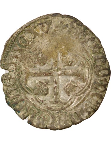 Louis XI A la Couronne 1 douzain Billon 1461-1483 S Troyes
