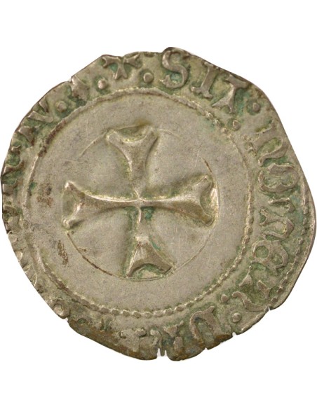 Duché de Bretagne François II de Bretagne A la Targe 1 blanc Billon 1458-1488 9 Rennes