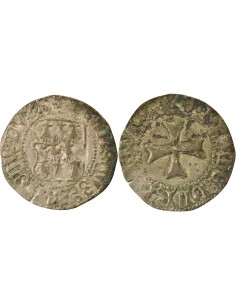Duché de Bretagne François II de Bretagne A la Targe 1 blanc Billon 1458-1488 9 Rennes