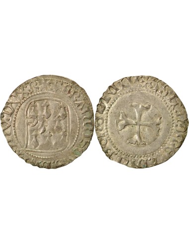 Duché de Bretagne François II de Bretagne A la Targe 1 blanc Billon 1458-1488 9 Rennes