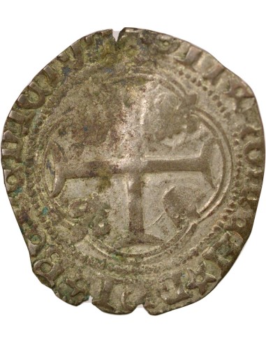 Louis XI A la Couronne 1 douzain Billon 1461-1483 D Lyon