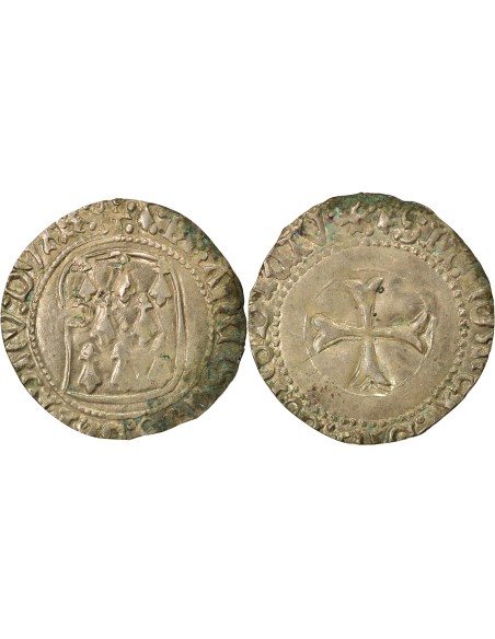 Duché de Bretagne François II de Bretagne A la Targe 1 blanc Billon 1458-1488 9 Rennes