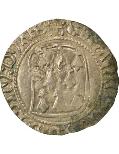 Duché de Bretagne François II de Bretagne A la Targe 1 blanc Billon 1458-1488 9 Rennes