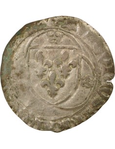 Louis XI A la Couronne 1 douzain Billon 1461-1483 E Tours 2
