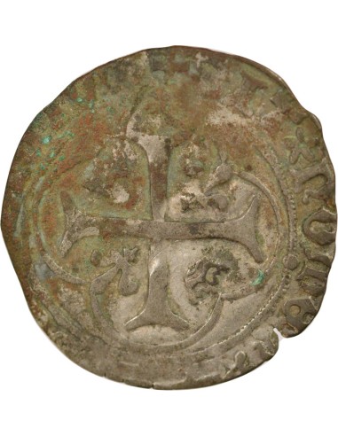 Louis XI A la Couronne 1 douzain Billon 1461-1483 E Tours