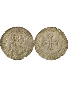 Duché de Bretagne François II de Bretagne A la Targe 1 blanc Billon 1458-1488 9 Rennes