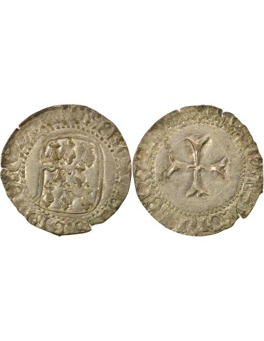 Duché de Bretagne François II de Bretagne A la Targe 1 blanc Billon 1458-1488 9 Rennes