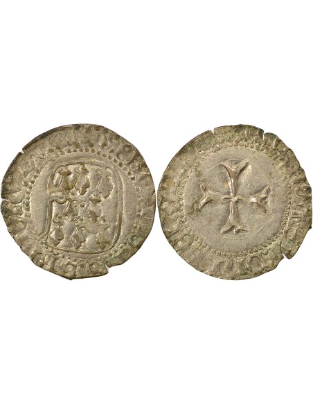 Duché de Bretagne François II de Bretagne A la Targe 1 blanc Billon 1458-1488 9 Rennes