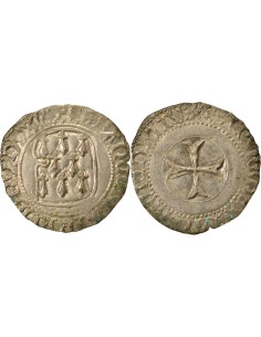 Duché de Bretagne François II de Bretagne A la Targe 1 blanc Billon 1458-1488 9 Rennes
