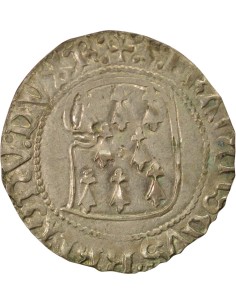 Duché de Bretagne François II de Bretagne A la Targe 1 blanc Billon 1458-1488 9 Rennes 2
