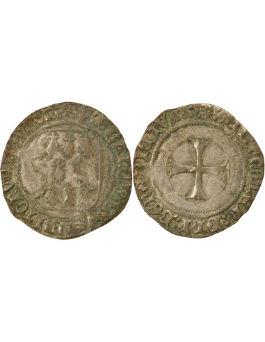 Duché de Bretagne François II de Bretagne A la Targe 1 blanc Billon 1458-1488 9 Rennes