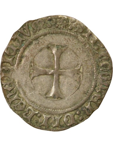 Duché de Bretagne François II de Bretagne A la Targe 1 blanc Billon 1458-1488 9 Rennes