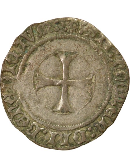 Duché de Bretagne François II de Bretagne A la Targe 1 blanc Billon 1458-1488 9 Rennes