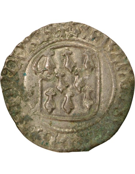 Duché de Bretagne François II de Bretagne A la Targe 1 blanc Billon 1458-1488