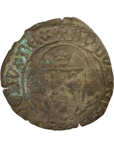 Louis XI A la Couronne 1 douzain Billon 1461-1483 F Angers