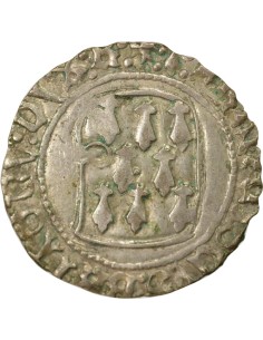 Duché de Bretagne François II de Bretagne A la Targe 1 blanc Billon 1458-1488 9 Rennes 2