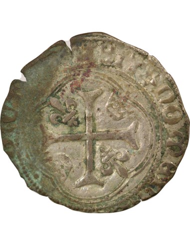 Louis XII A la Couronne 1 douzain Billon 1498-1507 S Troyes