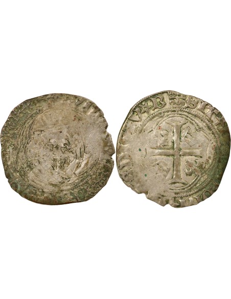 Louis XII A la Couronne 1 douzain Billon 1498-1507 Y Bourges