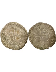 Louis XI A la Couronne 1 douzain Billon 1461-1483 D Lyon