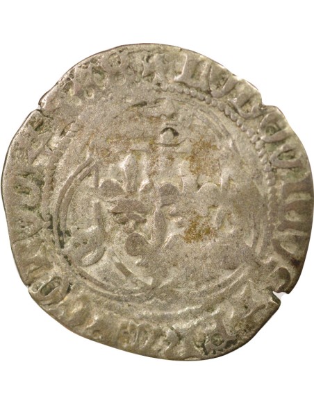 Louis XI A la Couronne 1 douzain Billon 1461-1483 D Lyon