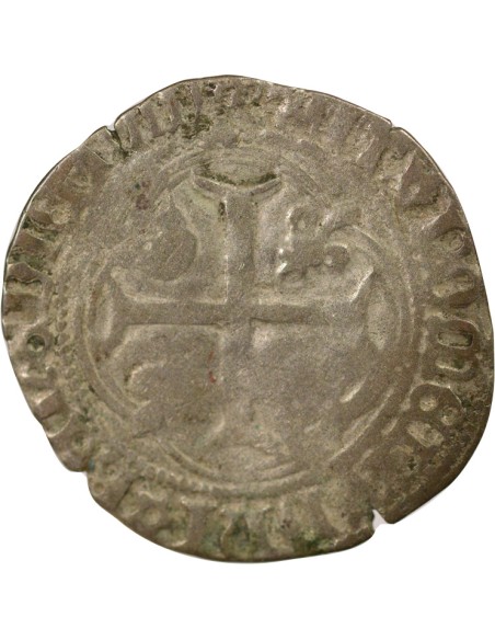 Louis XI A la Couronne 1 douzain Billon 1461-1483 D Lyon