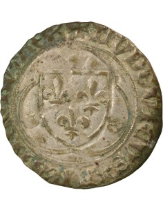 Louis XI A la Couronne 1 douzain Billon 1461-1483 E Tours 2