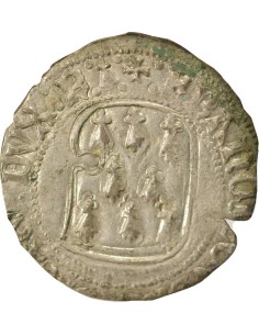 Duché de Bretagne François II de Bretagne A la Targe 1 blanc Billon 1458-1488 9 Rennes 2