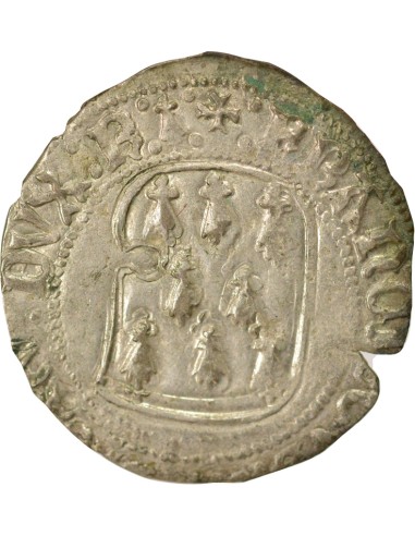 Duché de Bretagne François II de Bretagne A la Targe 1 blanc Billon 1458-1488 9 Rennes