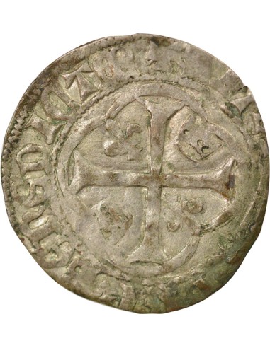 Louis XI A la Couronne 1 douzain Billon 1461-1483 F Angers