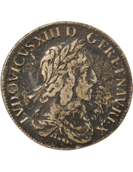 Louis XIII 2e Buste de Warin 1/4 ecu Argent 1642 A - Paris